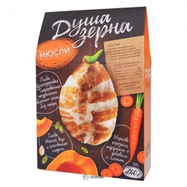 Мюсли с морковью и тыквой 260 г ОБРАЗ ЖИЗНИ АЛТАЯ 1135803