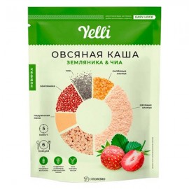 Каша овсяная Земляника-Чиа 180 г YELLI 1135813