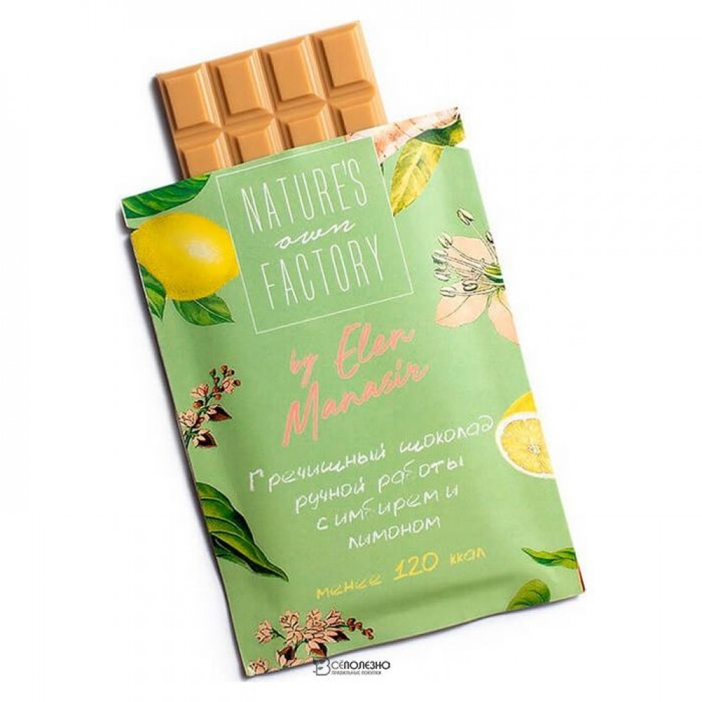 Гречишный шоколад с имбирем и лимоном 5 г NATURES OWN FACTORY 113588