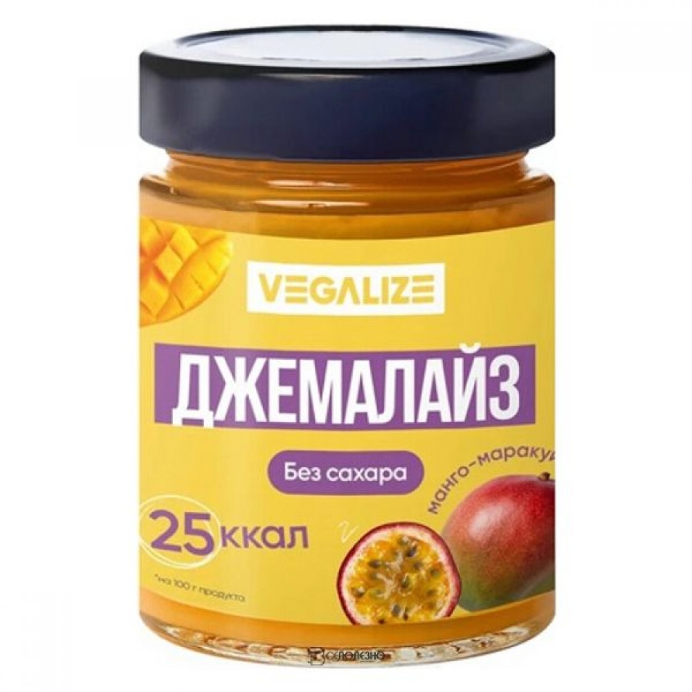 Десерт фруктовый Джемалайз манго-маракуйя 240 г VEGALIZE 1135897
