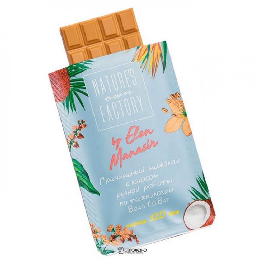 Гречишный шоколад с кокосом 5 г NATURES OWN FACTORY 113589