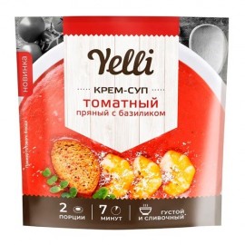 Крем-суп пряный Томатный с базиликом 70 г YELLI 1136018