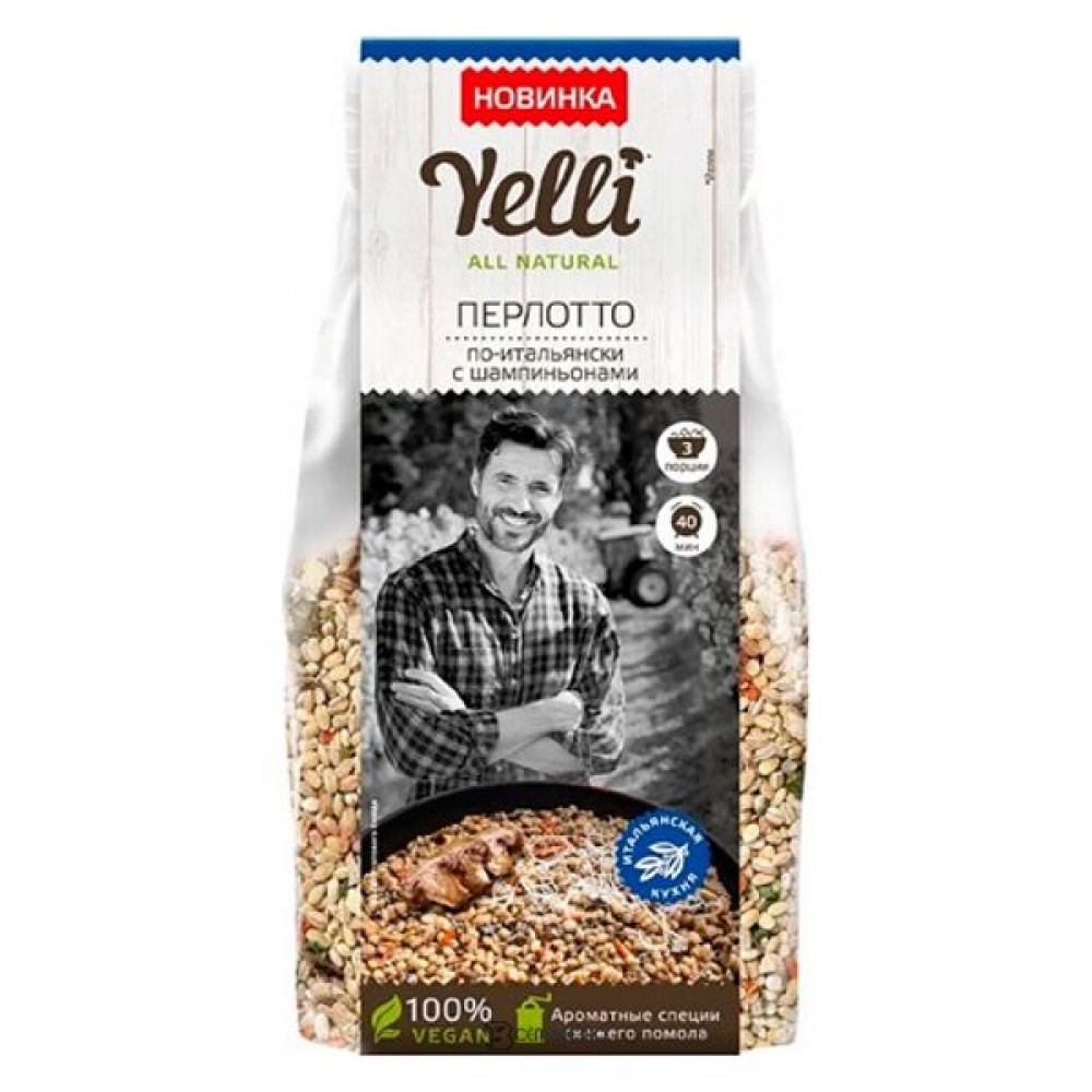 Перлотто По-итальянски с шампиньонами 180 г YELLI 1136022