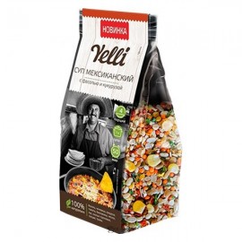 Суп Мексиканский с фасолью и кукурузой 120 г YELLI 1136028