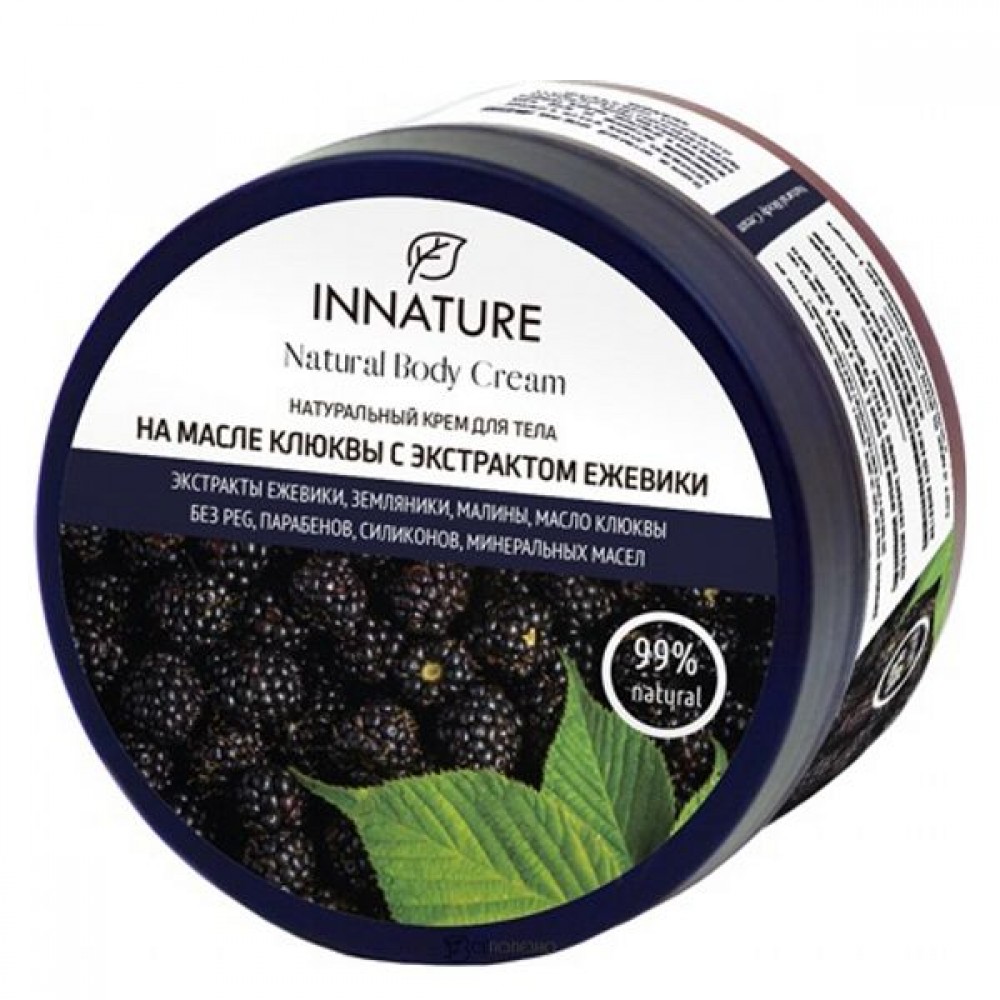 Крем для тела на масле клюквы с экстрактом ежевики 250 мл INNATURE 113604