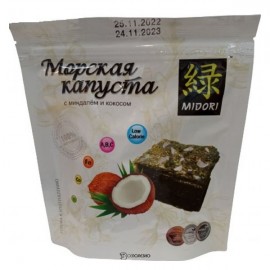 Морская капуста обжаренная с миндалем и кокосом 25 г MIDORI 1136058