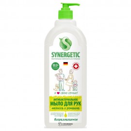 Мыло жидкое для мытья рук и тела Мелисса и ромашка ультразащита 99,9% 1000 мл SYNERGETIC 1136067
