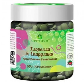 Хлорелла & Спирулина таблетки 50 г ОРГТИУМ 1136133