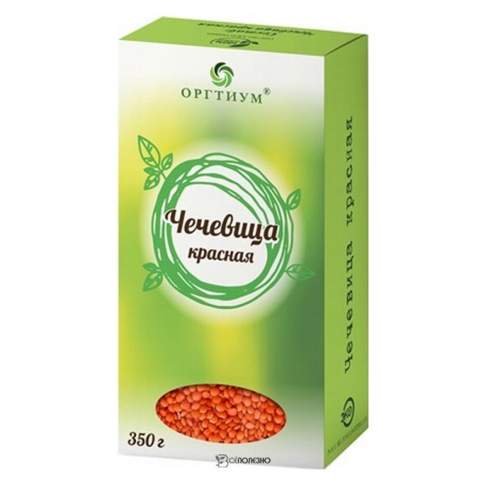 Чечевица красная экологическая 350 г ОРГТИУМ 1136147