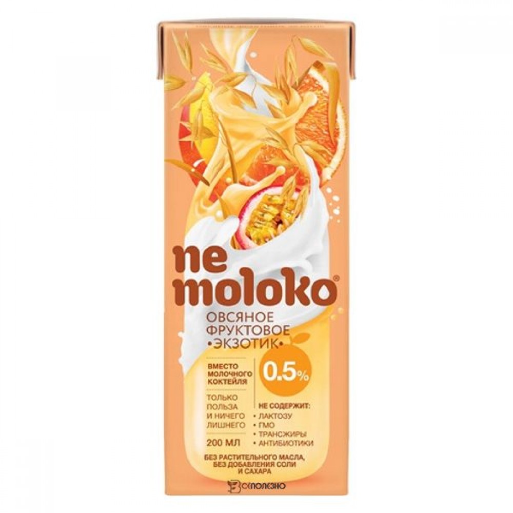 Напиток овсяный Экзотик фруктовый 200 мл NEMOLOKO 1136170