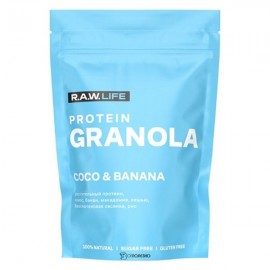 Гранола протеиновая PROTEIN GRANOLA COCO & BANANA 220 г RAW LIFE 1136210