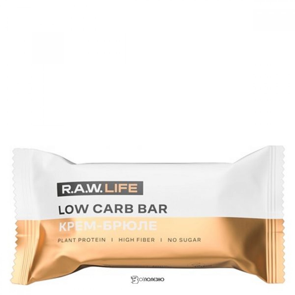Батончик протеиново-ореховый Крем-брюле 35 г RAW LIFE 1136253