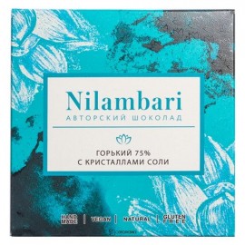 Шоколад горький 75% с кристаллами соли 65 г NILAMBARI 1136310