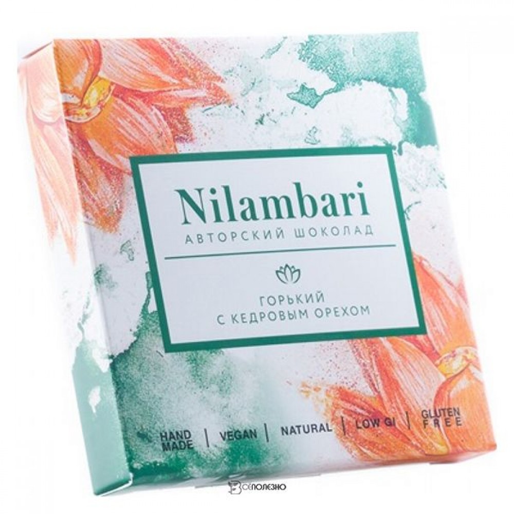 Шоколад горький Кедровый орех 65 г NILAMBARI 1136316