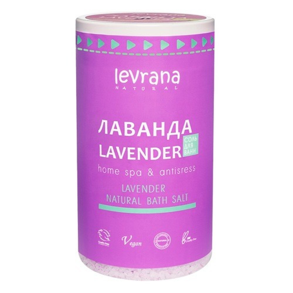 Соль для ванн лаванда Home spa & antistress 800 г LEVRANA 1136322
