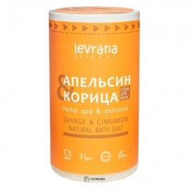 Соль для ванн апельсин и корица Home spa & antistress 800 г LEVRANA 1136323