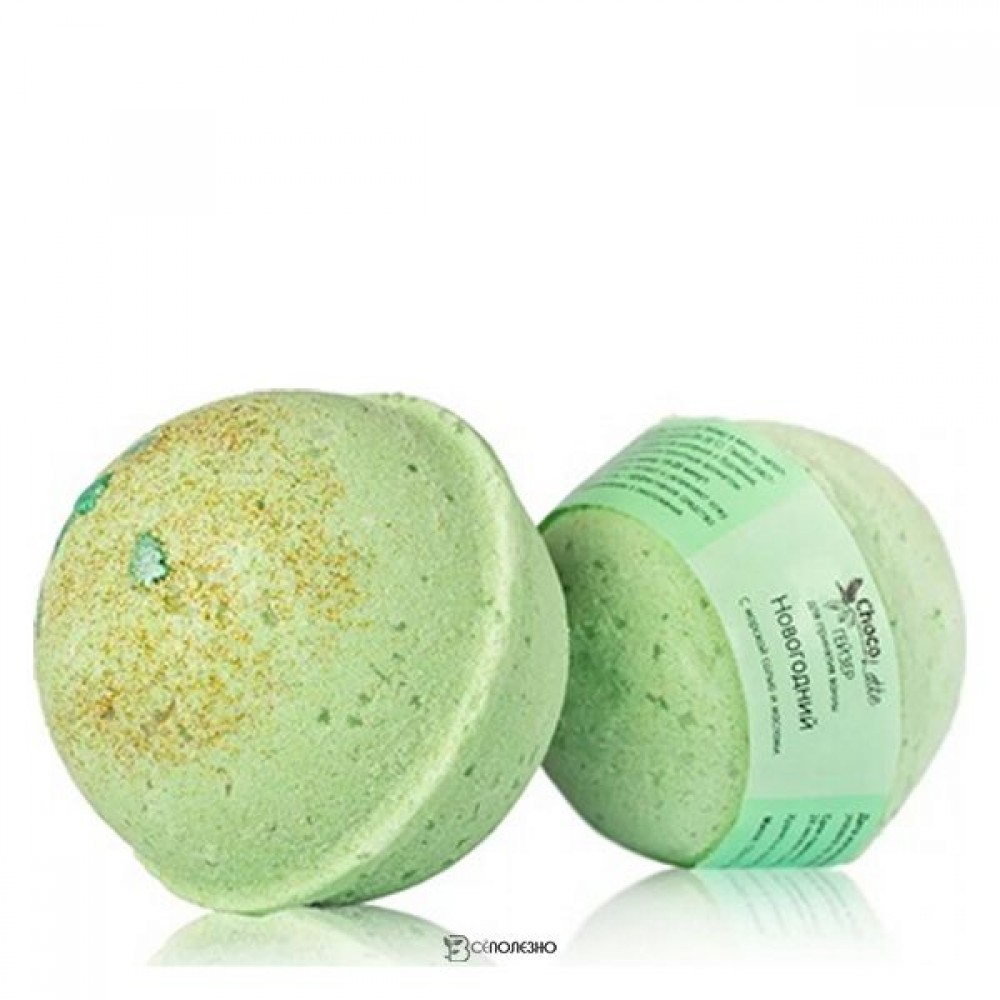 Гейзер для ванн праздничный Новогодний с морской солью и маслами 120 г CHOCOLATTE 113635