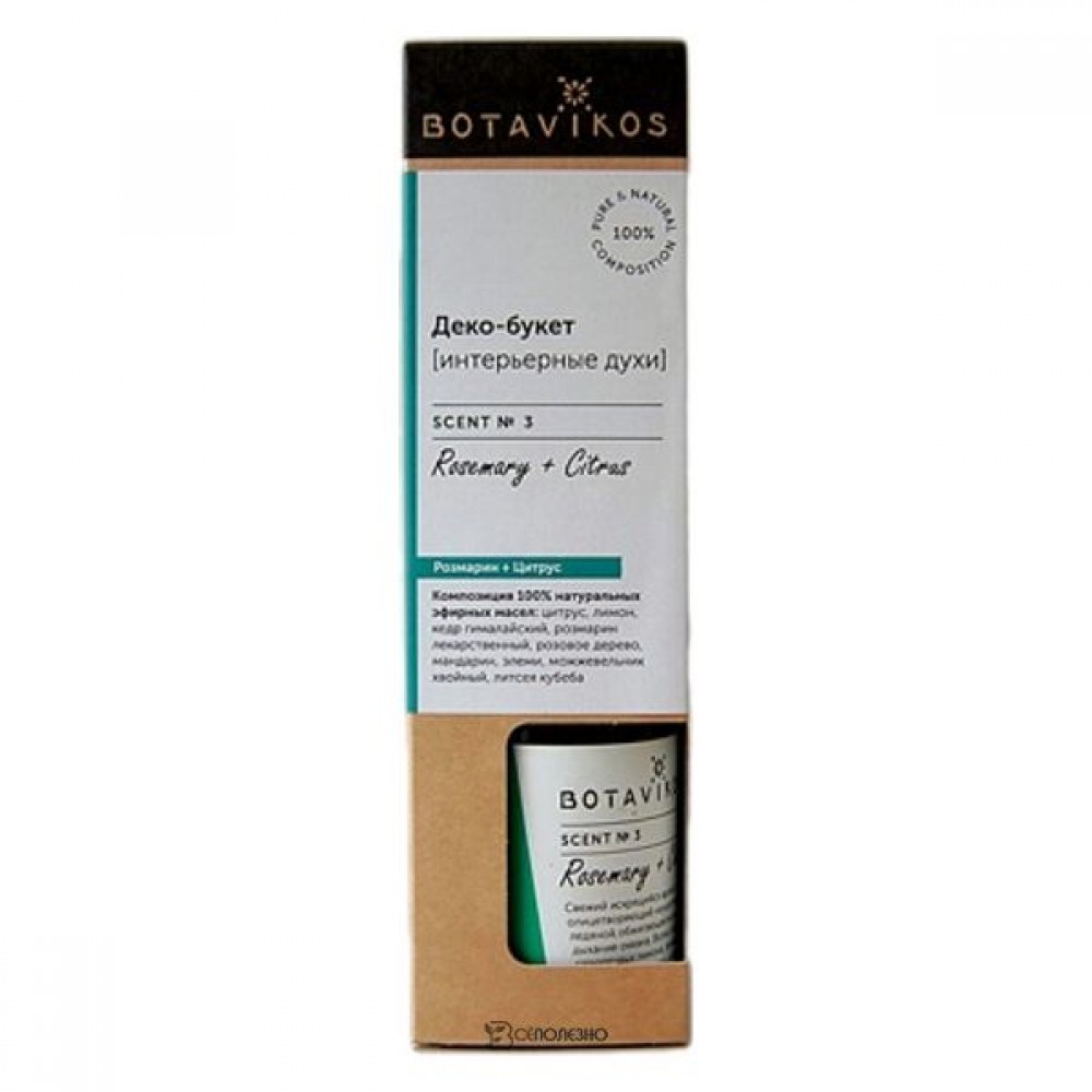 Аромадиффузор Розмарин и цитрус 100 мл BOTAVIKOS 1136400