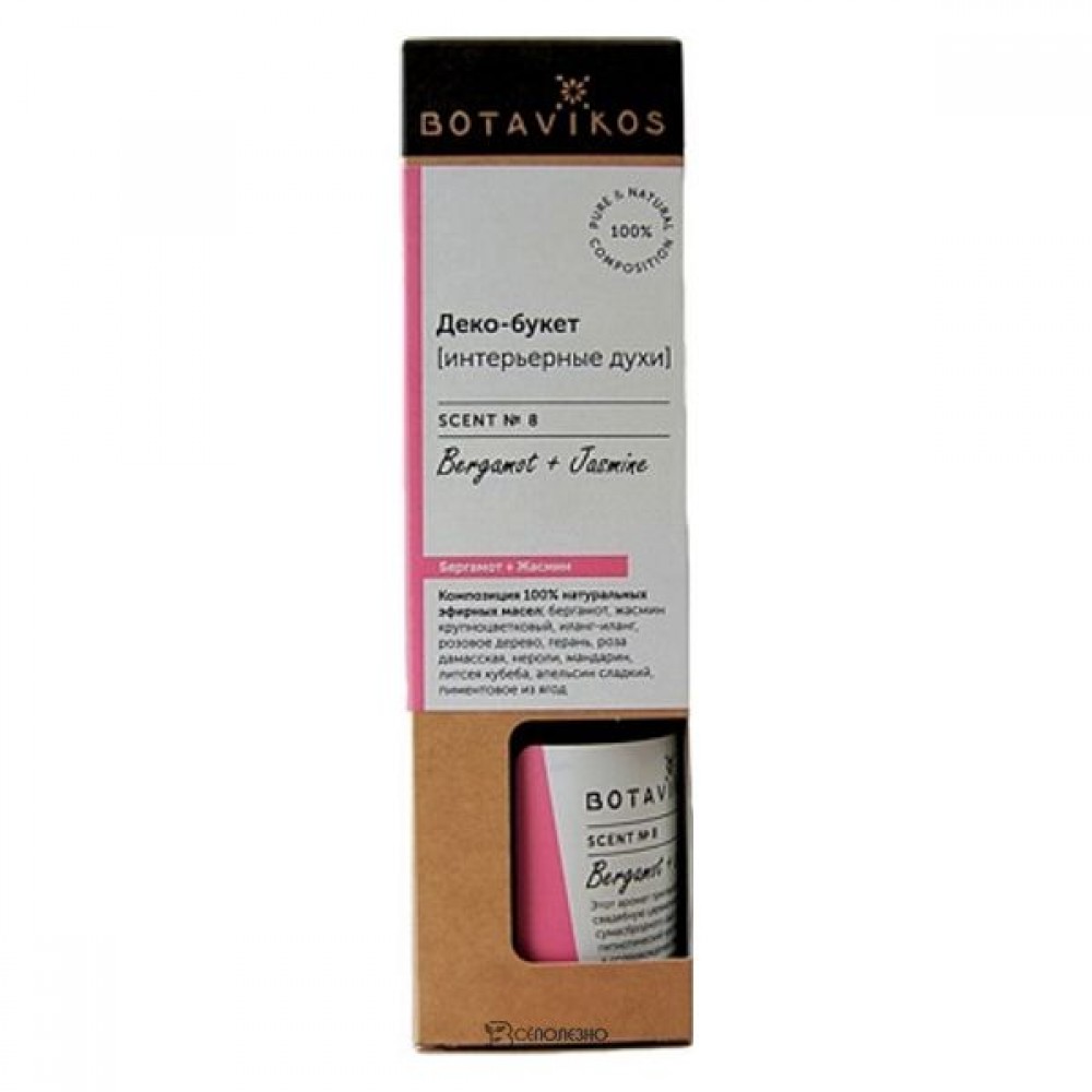 Аромадиффузор Бергамот и жасмин 100 мл BOTAVIKOS 1136404