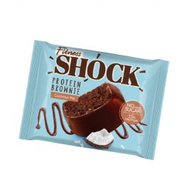 Бисквит глазированный Брауни кокосовый пирог 50 г FITNES SHOCK 1136441