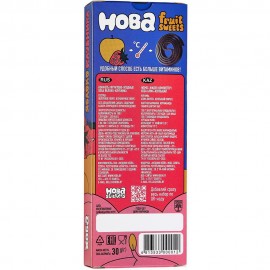 Конфеты фруктово-ягодные Яблоко-клубника 30 г ХОБА 1136449