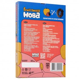 Конфеты фруктово-ягодные Яблоко-клубника 60 г ХОБА 1136455