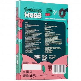 Конфеты фруктово-ягодные Яблоко-вишня 60 г ХОБА 1136456