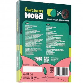 Конфеты фруктовые Яблоко-груша 60 г ХОБА 1136457