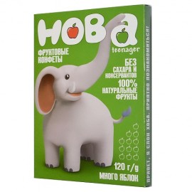 Конфеты фруктовые Яблоко 120 г ХОБА 1136459