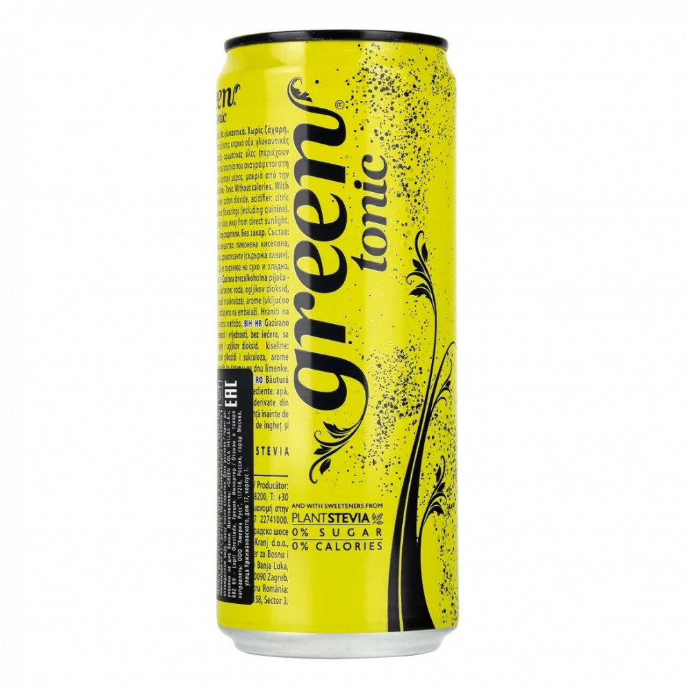 Напиток без сахара Green Tonik 330 мл GREEN COLA 1136652
