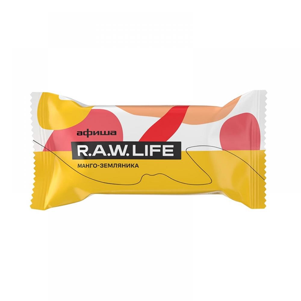 Батончик орехово-фруктовый Манго-земляника 35 г RAW LIFE 1136747