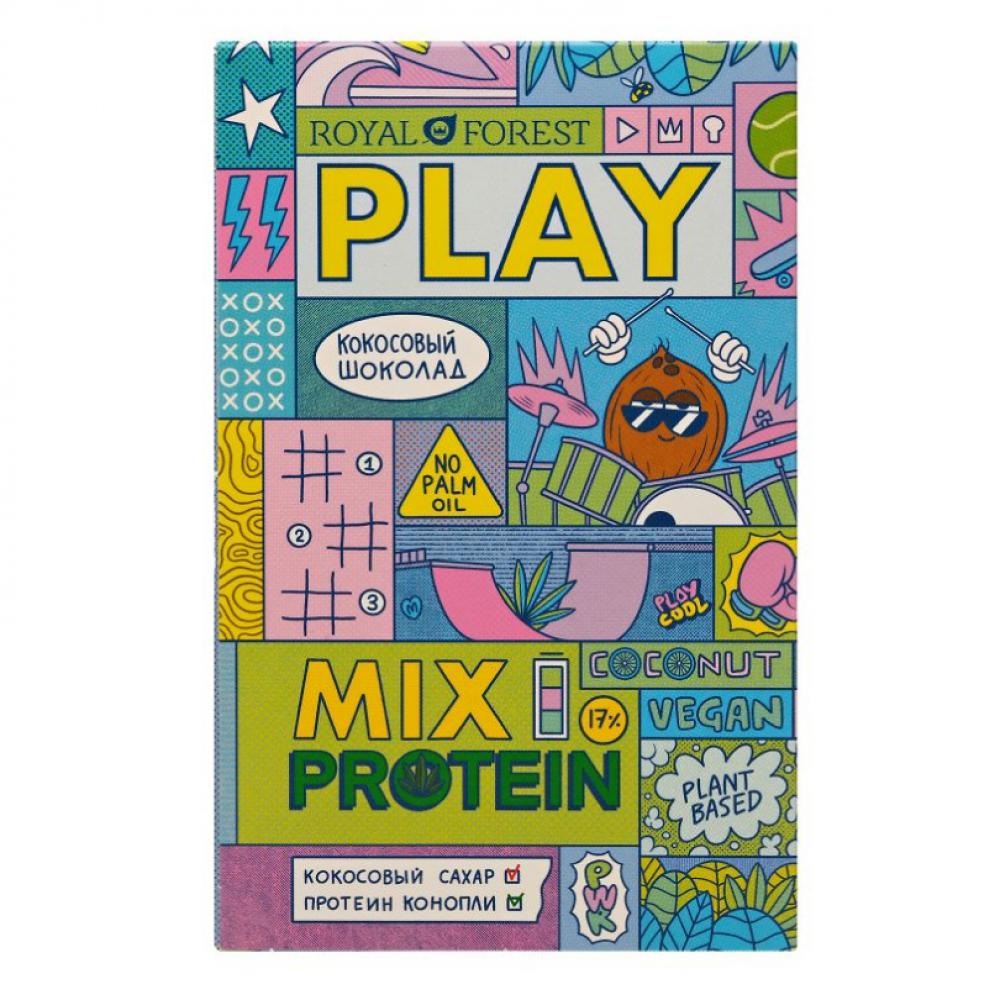 Шоколад протеиновый на кокосовом молоке 50 г ROYAL FOREST 1136762