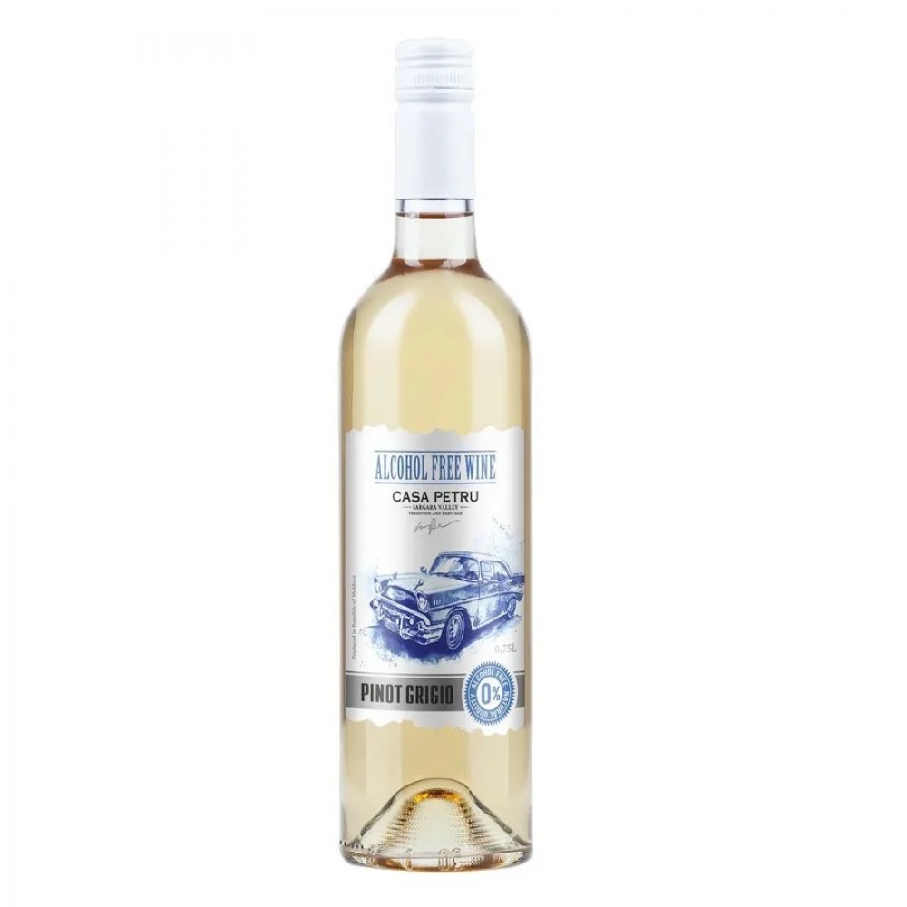 Вино безалкогольное Pinot Grigio 750 мл Casa Petru 1136827