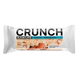 Батончик ореховый Crunch Кокос-Миндаль 30 г Raw life 1136833