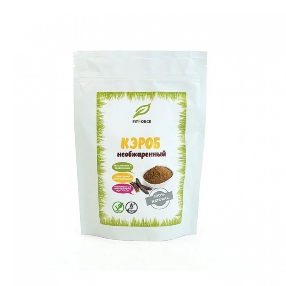 Кэроб порошок необжаренный сырой 200 г FITFORCE 1136891
