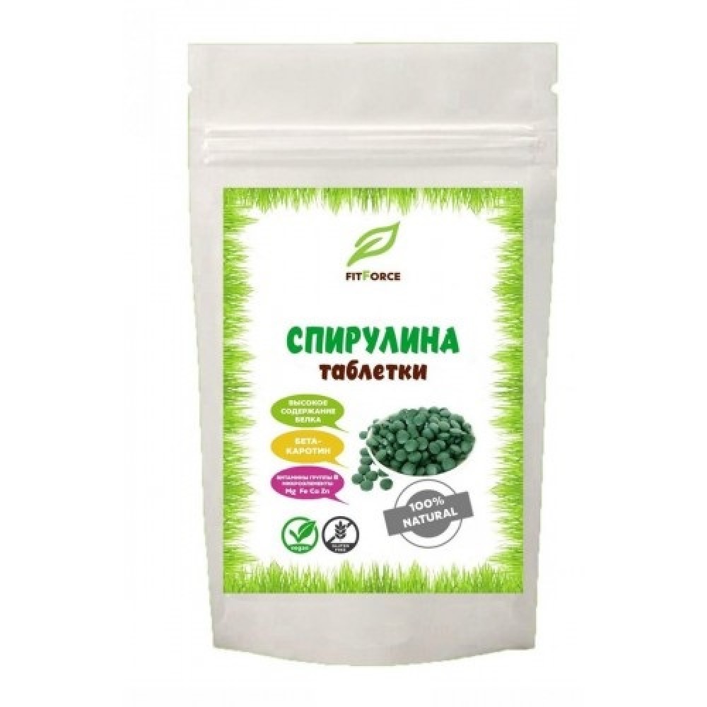 Спирулина таблетки 100 г FITFORCE 1136896