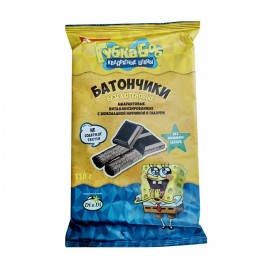 Батончики безглютеновые с шоколадной начинкой в глазури витаминизированные 20 г ГУБКА БОБ 1136903