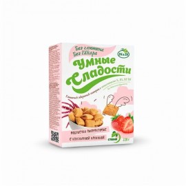 Подушечки амарантовые с клубничной начинкой со стевией 220 г УМНЫЕ СЛАДОСТИ 1136911