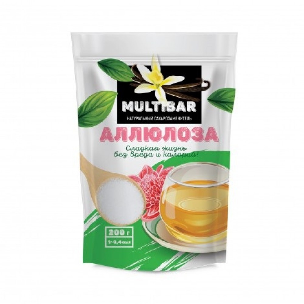 Сахарозаменитель Аллюлоза 200 г MULTIBAR 1136927