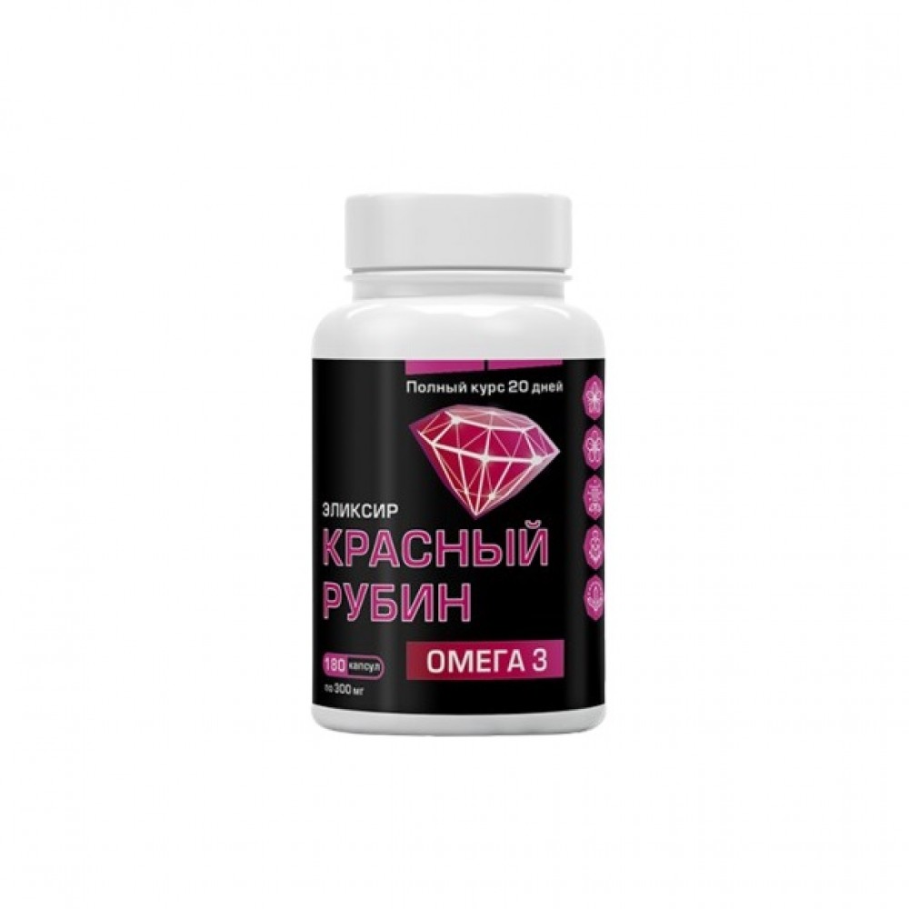Масло льняное с растительными экстрактами Омега-3 Красный рубин 180 капс КОМПАС ЗДОРОВЬЯ 1136930