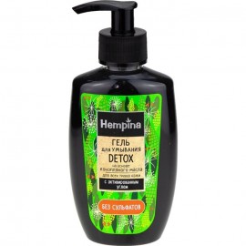 Гель для умывания DETOX с активированным углем 200 мл HEMPINA 1136942