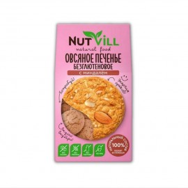 Печенье овсяное С миндалем без сахара и без глютена 85 г NUT VILL 1136963