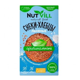 Снеки-хлебцы Оригинальные ферментированные с пребиотиком без сахара и без глютена 70 г NUT VILL 1136969