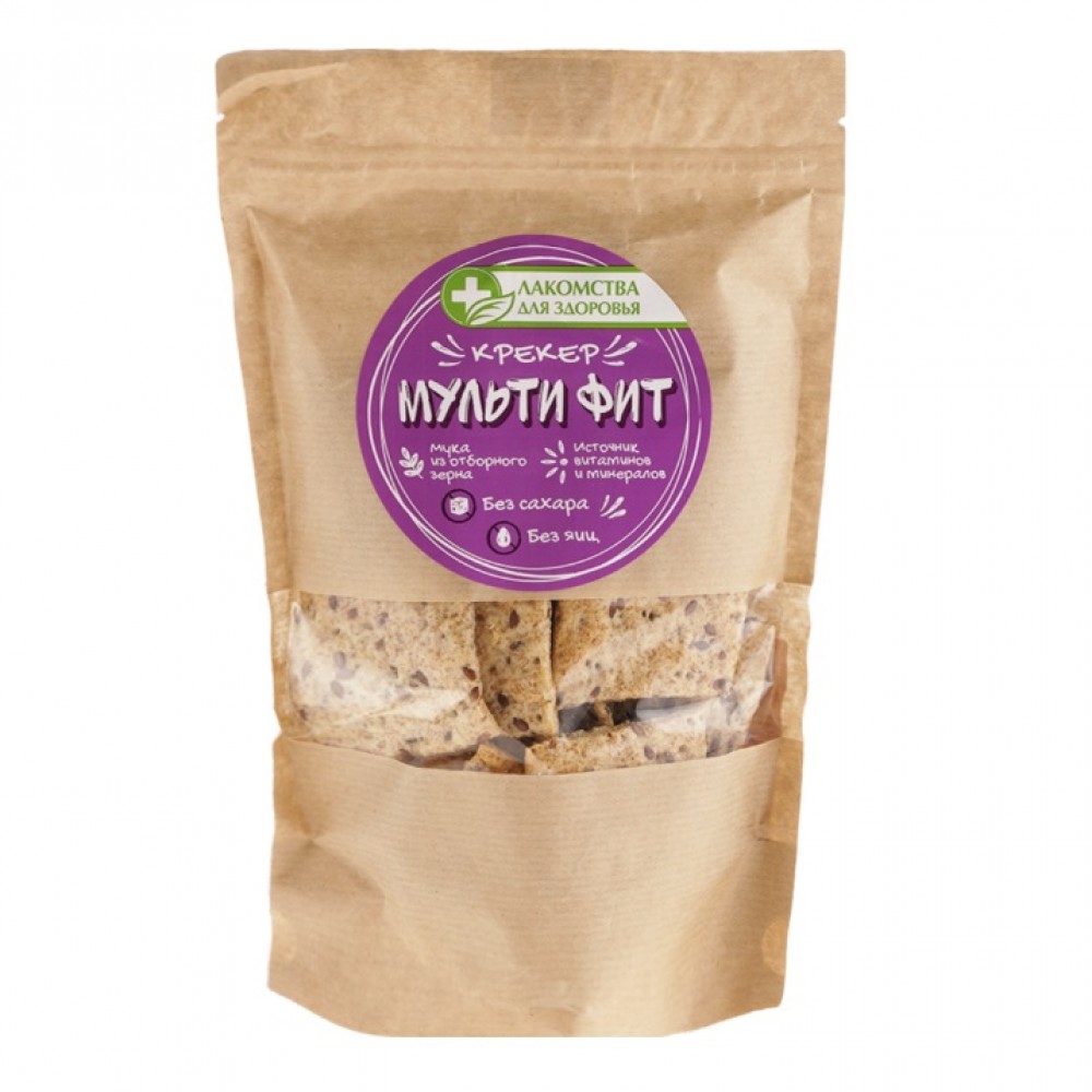 Крекеры Мульти ФИТ 220 г ЛАКОМСТВА ДЛЯ ЗДОРОВЬЯ 1136970