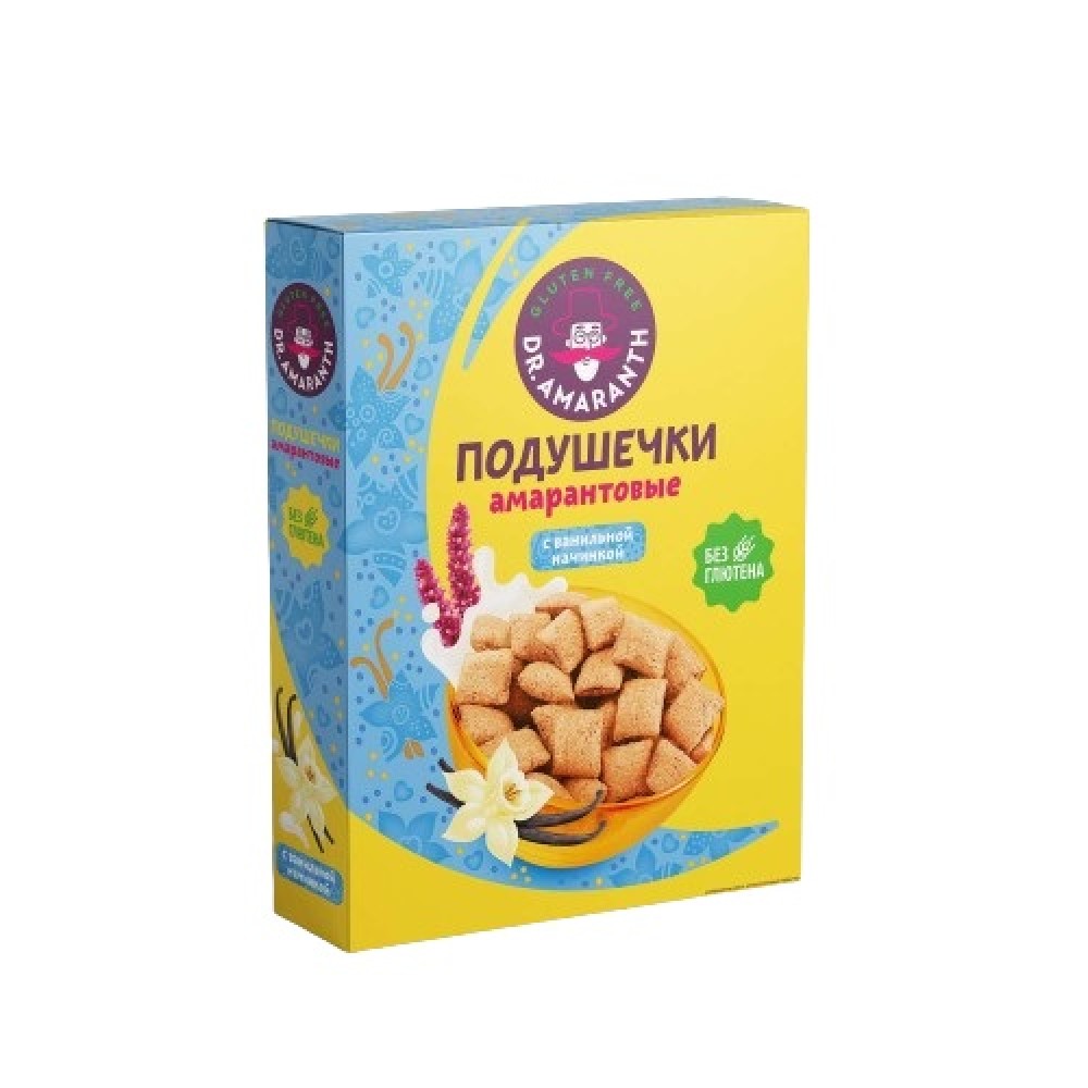 Подушечки амарантовые со вкусом ванили 180 г DR. AMARANTH 1137009