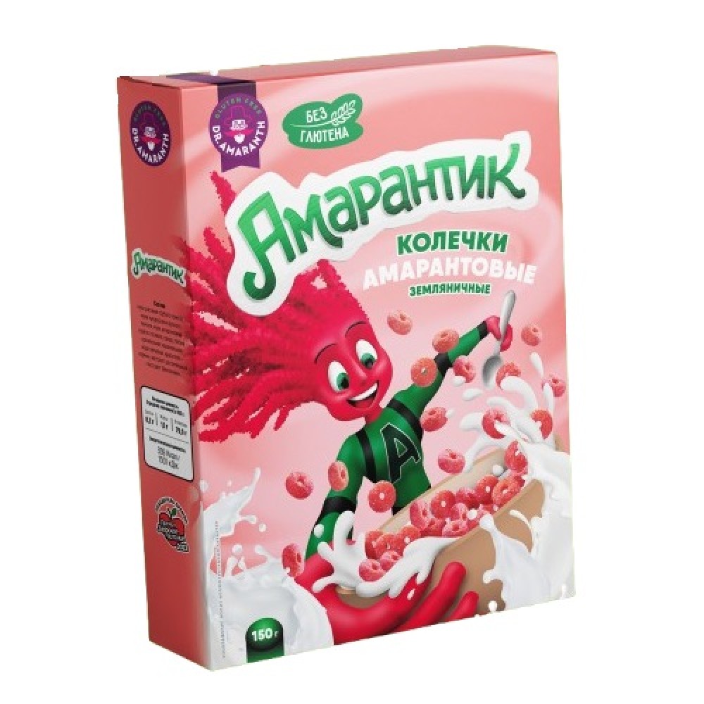 Колечки амарантовые «Земляничные» 150 г DR.AMARANTH 1137010