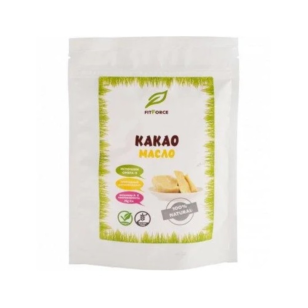 Какао-масло нерафинированное дой-пак 200 г FITFORCE 1137011
