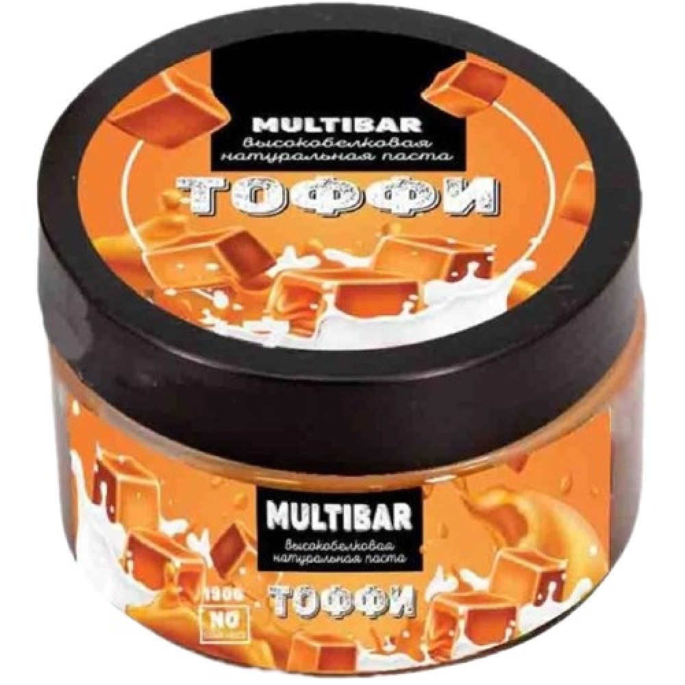Паста ТОФФИ высокобелковая шоколадная без сахара 190 г MULTIBAR 1137017