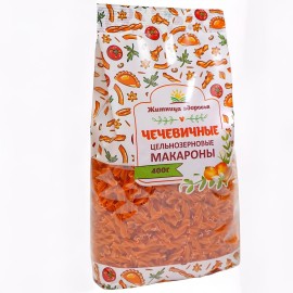Макароны цельнозерновые чечевичные Спирали 400 г ЖИТНИЦА ЗДОРОВЬЯ 1137050