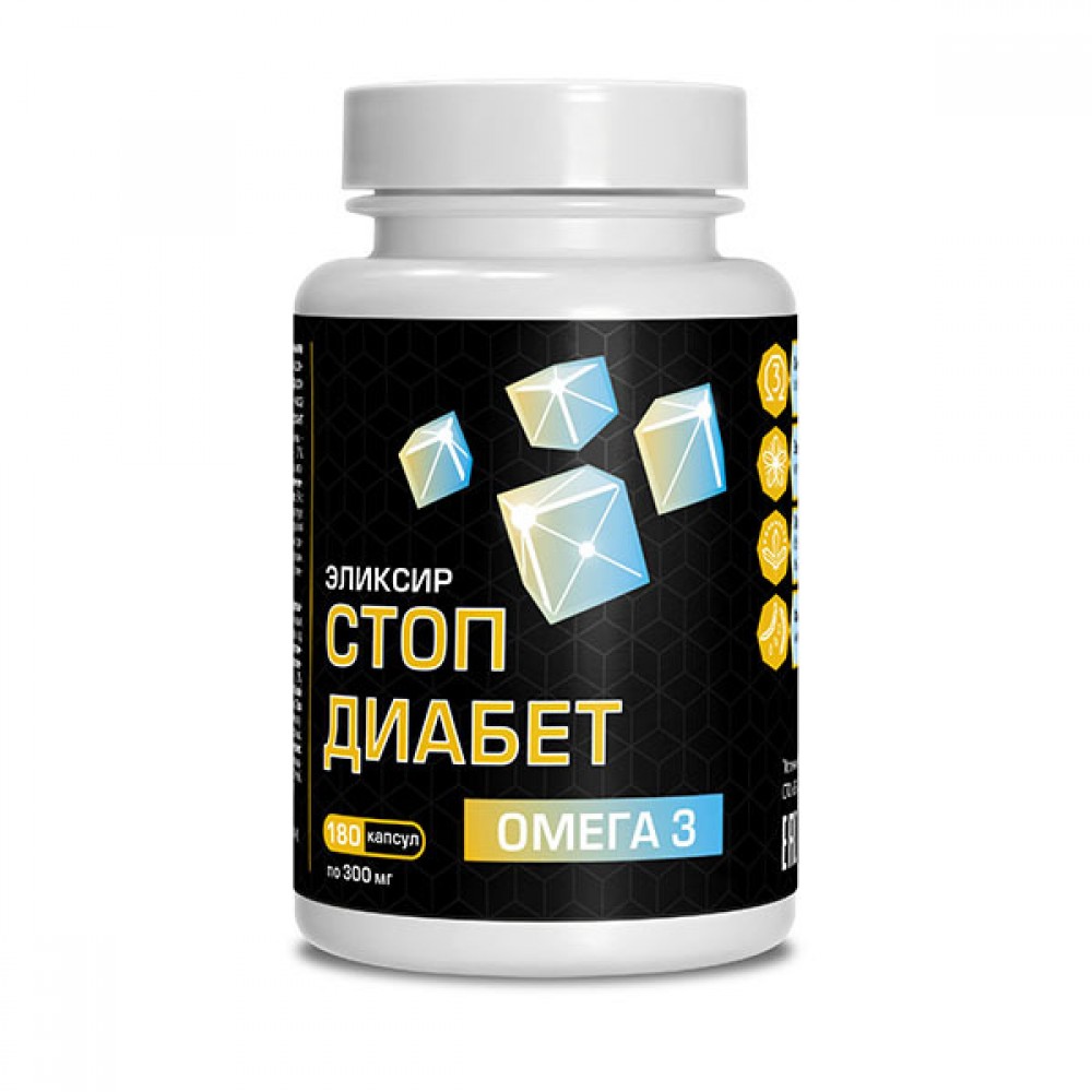 Масло льняное с растительными экстрактами Стоп Диабет в капсулах 180 капс КОМПАС ЗДОРОВЬЯ 1137082